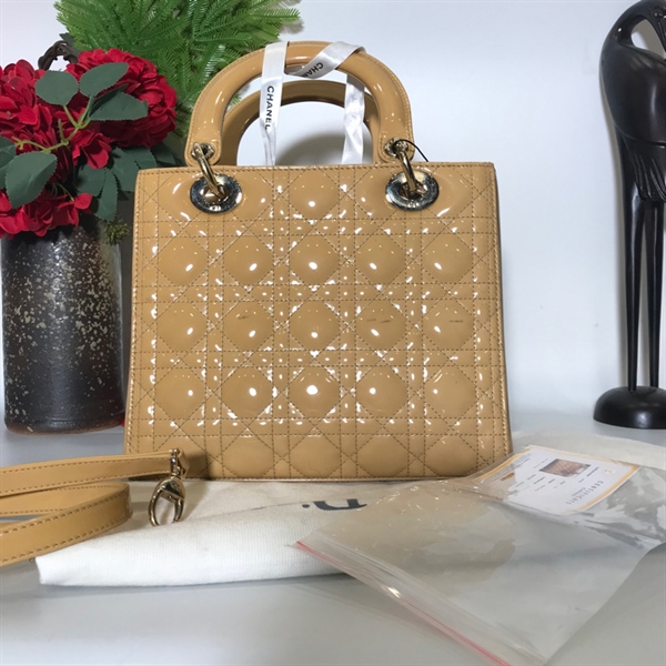 Túi Dior Lady vàng KG+