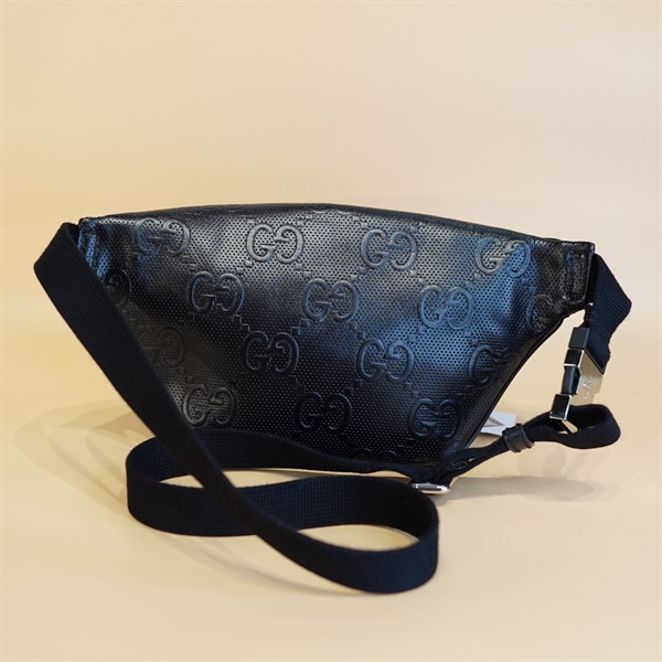 Túi bumbag GG đen 25cm KG+