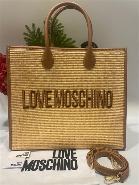 Túi Love Moschino nâu vàng KG+