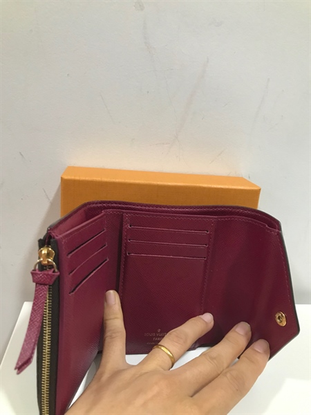 Ví LV Gập 3 Nút Đỏ+