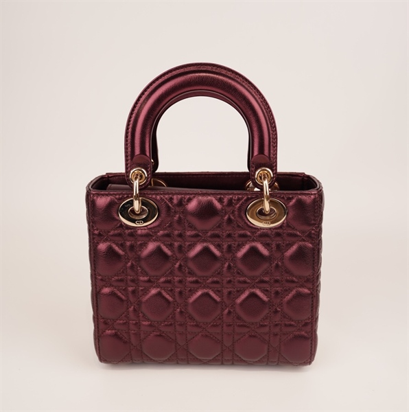 Túi Dior Lady màu tím đậm +