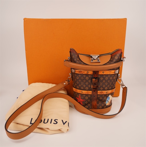 Túi LV Duffle hoa nâu KG+