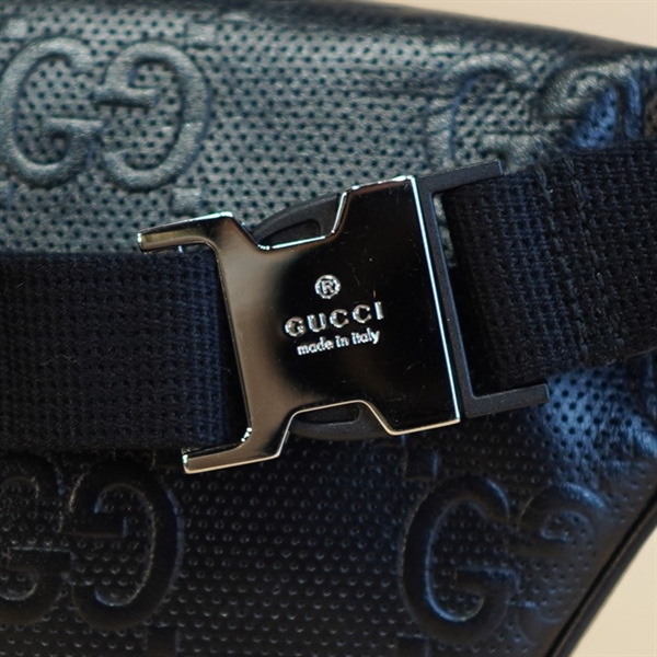 Túi bumbag GG đen 25cm KG+