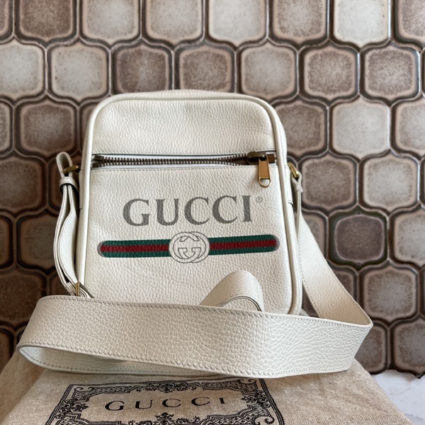 Túi GG đeo chéo màu trắng KG+