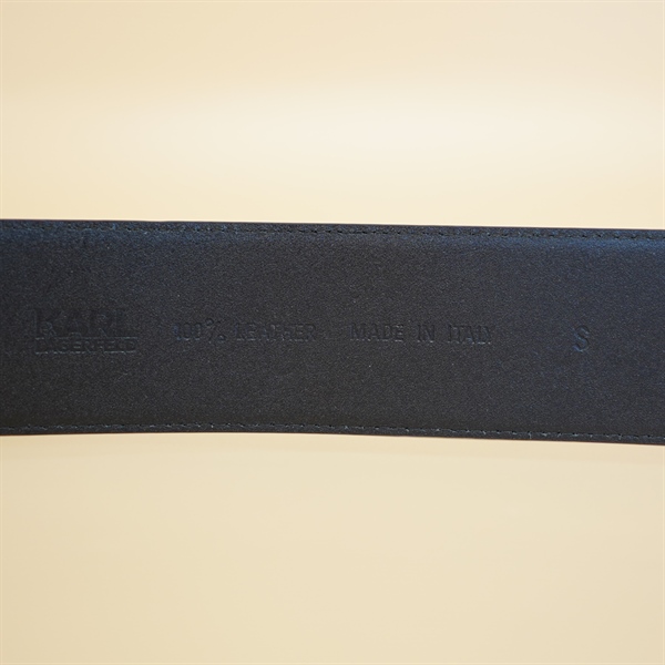 Thắt LƯng Karl Lagerfeld Nữ Đen Mặt Bạc KG+