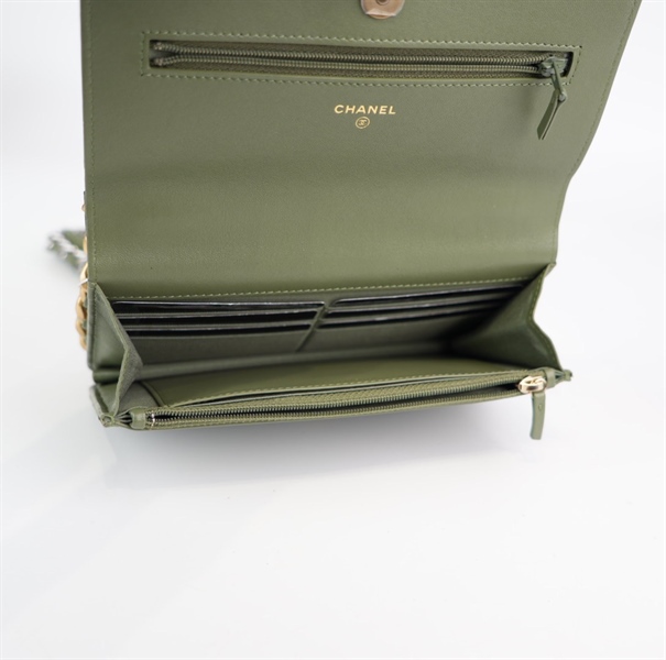 Túi Chanel xanh quân đội KG+