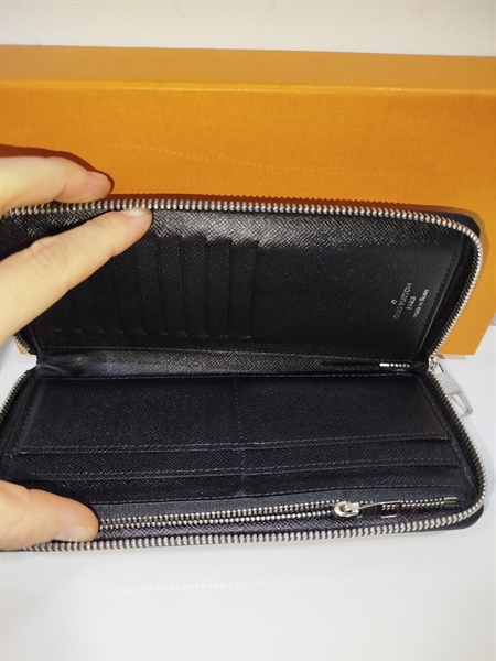 Ví LV Ô Vuông nâu Có Khóa+