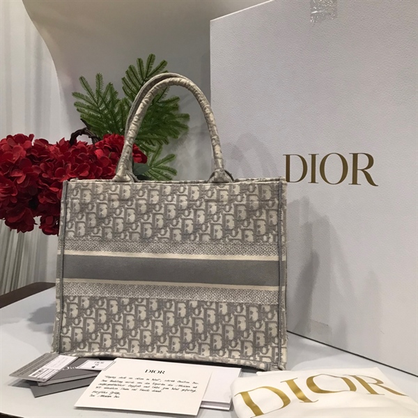 Túi Dior Tote xám KG+