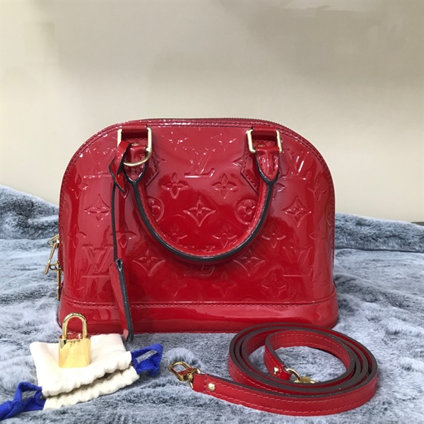 Túi LV Alma Đỏ Bóng+