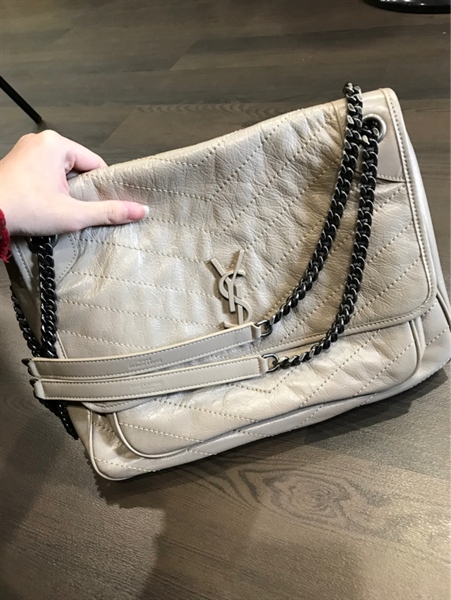 Túi YSL màu kem