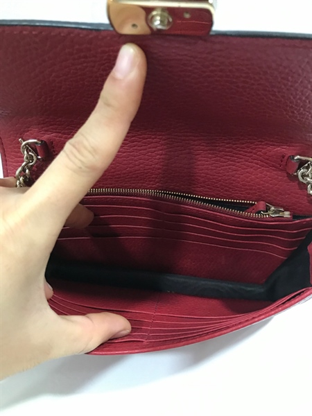 Túi GG Đỏ Khóa Vàng KG+