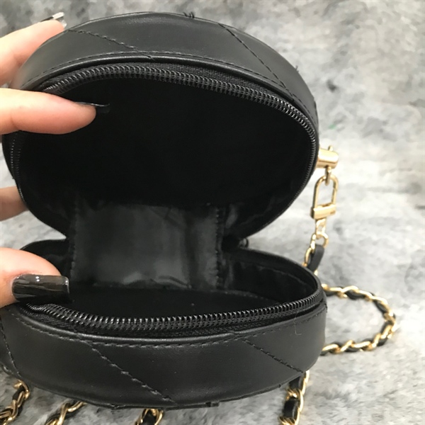 Túi YSL Đen Tròn KG+