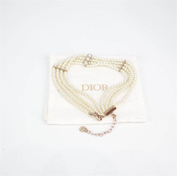 Dây chuyền Dior ngọc trai 4 sợi KG+