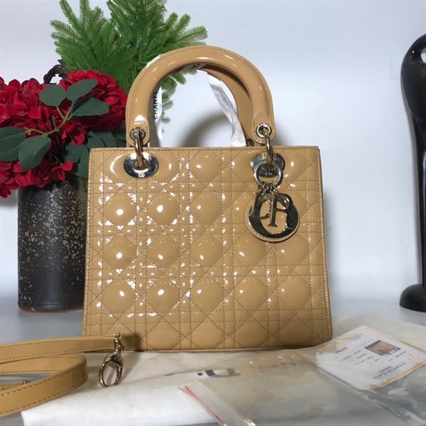 Túi Dior Lady vàng KG+
