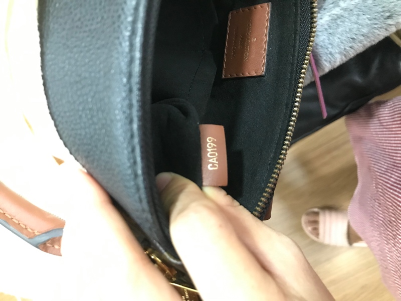 Túi LV Đen Phối Hoa Nâu+