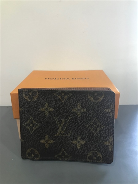 Ví LV Gập Đôi LV Hoa Nâu+