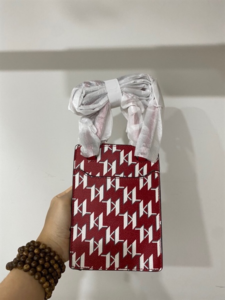 Túi Đứng Karl Lagerfeld Đỏ Hình Người KG+