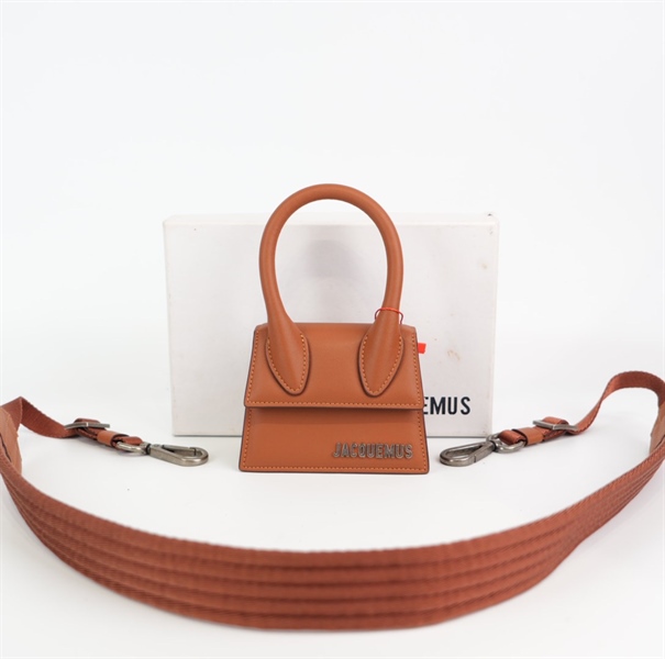 Túi Jacquemus màu nâu sz mini KG+