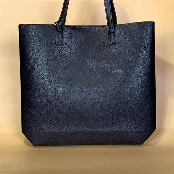 Túi Tote MCM Đen Sọc Vàng Bò KG+