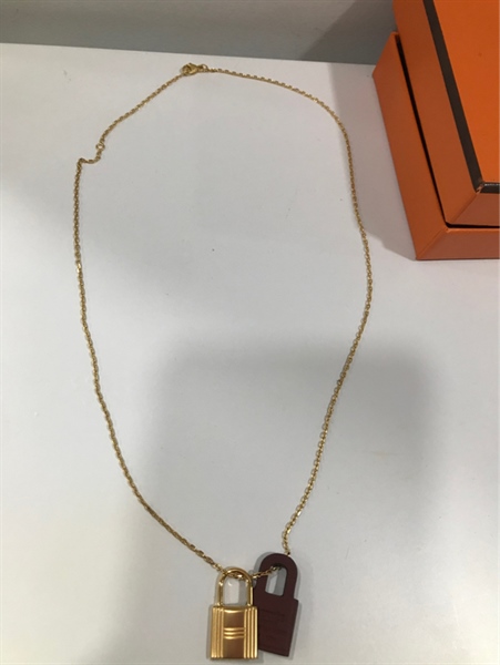 Dây Chuyền Hermes Ổ Khóa KG+