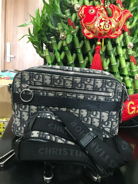 Túi Đeo Chéo Dior Vải sọc KG+
