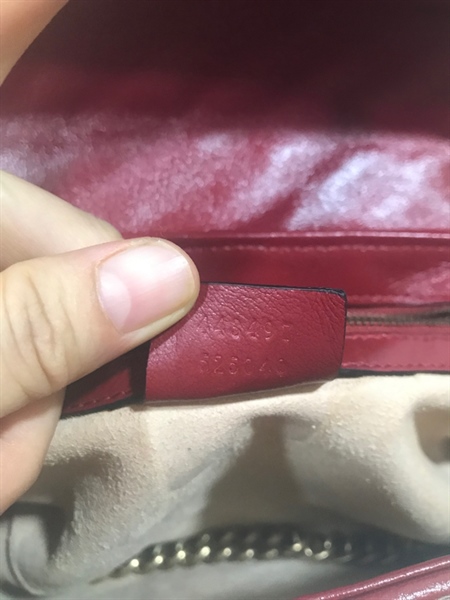 Túi GG Đen Viền Đỏ 26cm+