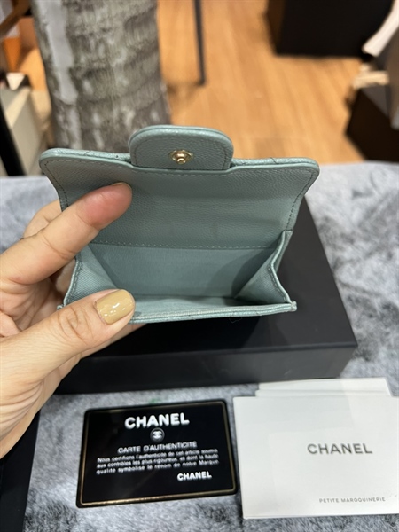 Ví chanel xanh ngọc +