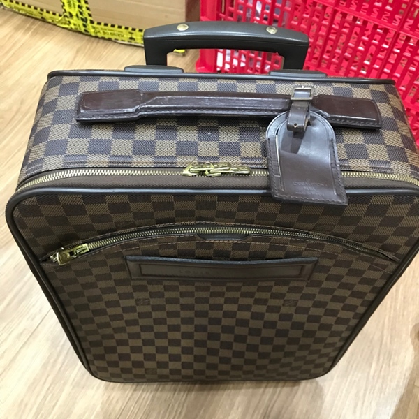 Vali LV ô vuông nâu 41x35x18 +