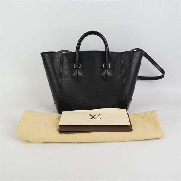 Túi LV Leather Phenix vân đen KG+