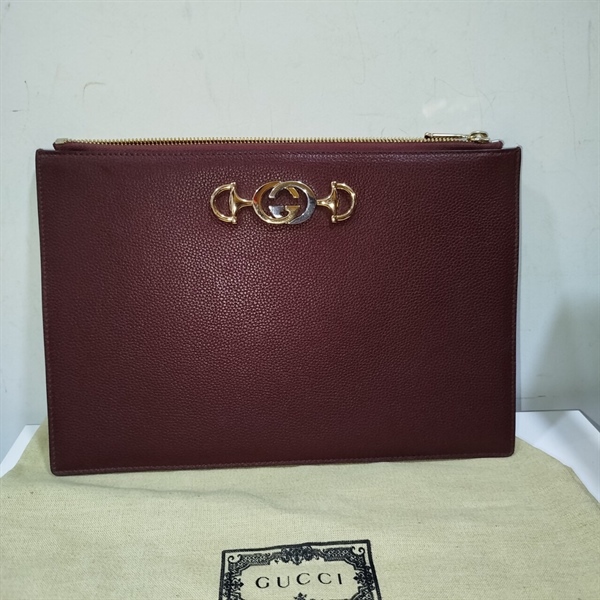 Túi Clutch GG Đỏ Mận+