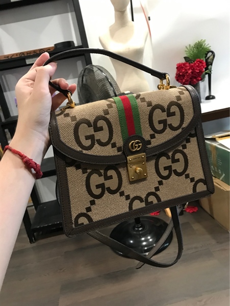 Túi GG Handle nâu