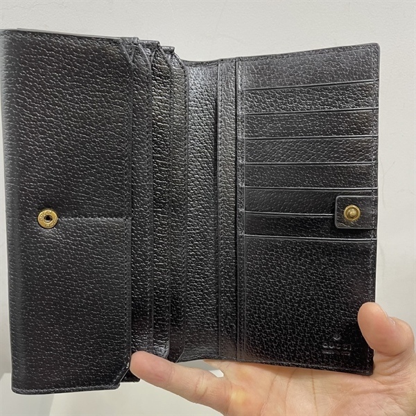 Ví GG Đen Gập 2 Có Nút Bấm KG+