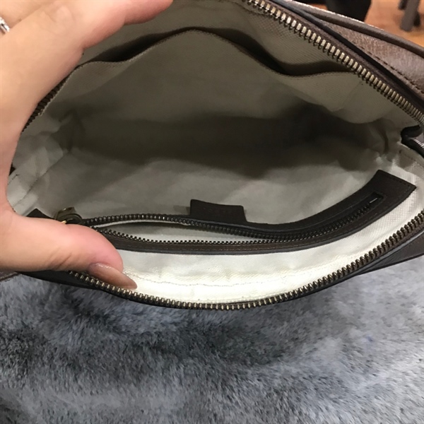 Túi GG đeo chéo phối sọc xanh đỏ 23cm+