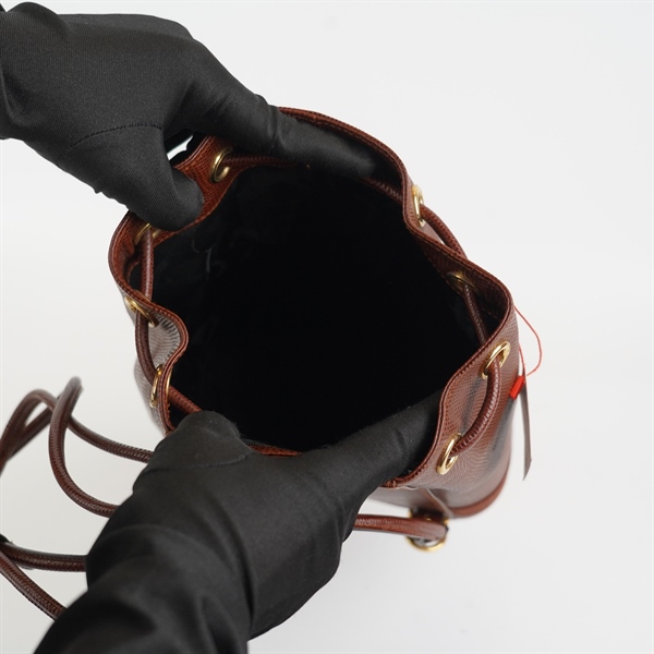 Túi salvatore dây rút màu nâu KG+