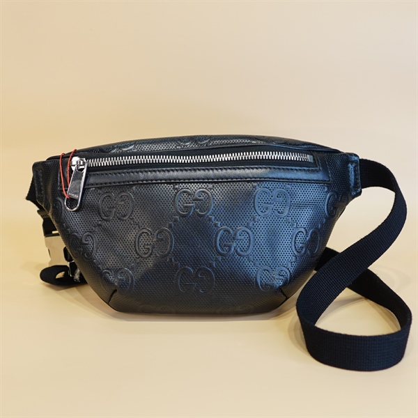 Túi bumbag GG đen 25cm KG+