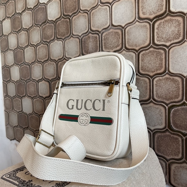 Túi GG đeo chéo màu trắng KG+