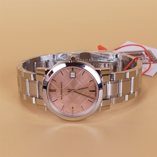 Đồng hồ nữ BBR mặt tròn ruby hồng KG+