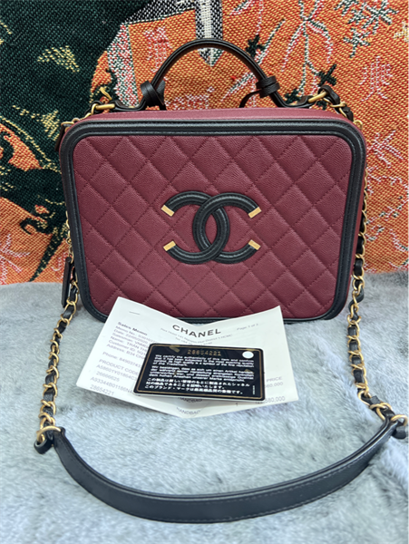 Túi Chanel hộp đỏ đô+
