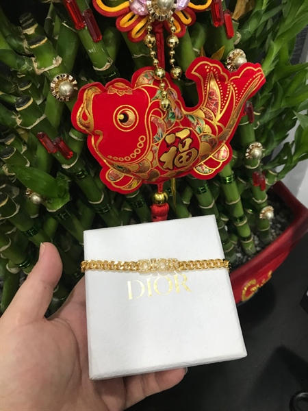 Dây chuyền Dior vàng +