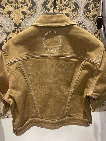 Áo khoác bò nâu vàng KG+