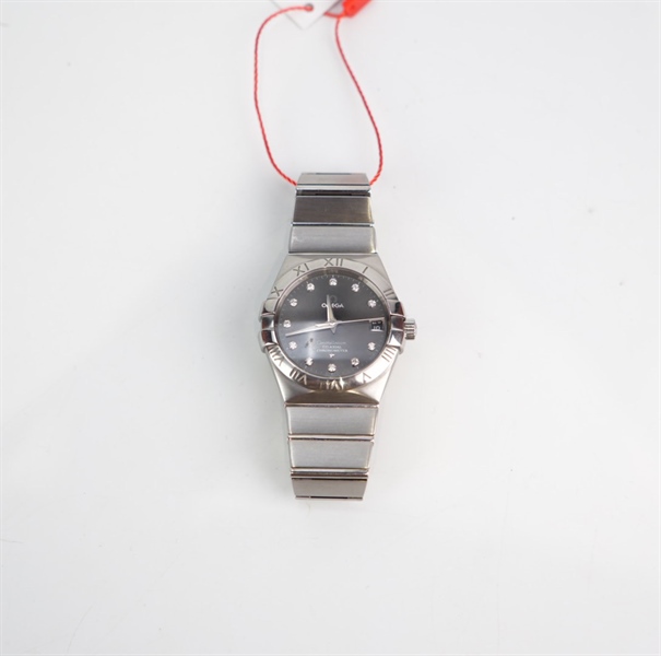 Đồng hồ Omega bạc mặt xám KG+