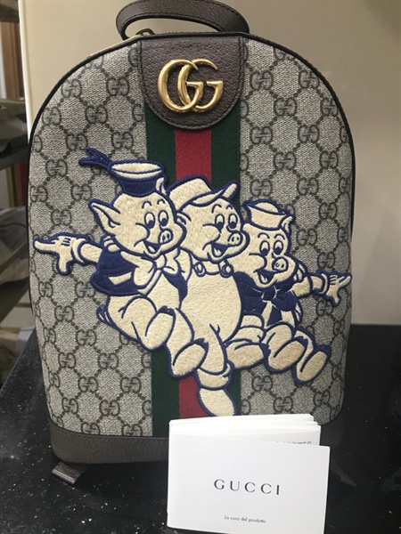 Balo GG Xám 3 Con Heo+