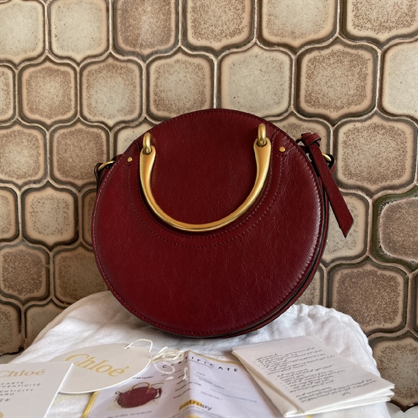 Túi CHLóe Tròn Đỏ Đô+