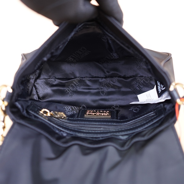 Túi vuông Versace đen vải dù 20cm KG+