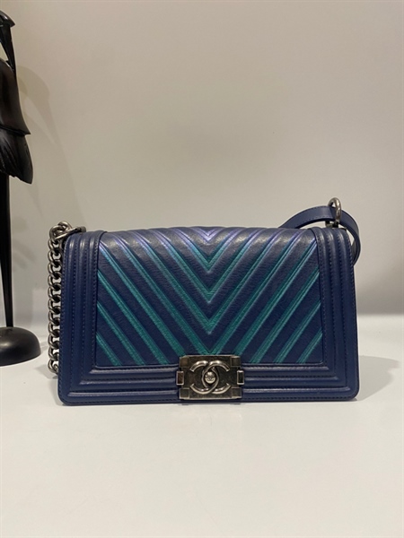 Túi CC 2 màu xanh KG+