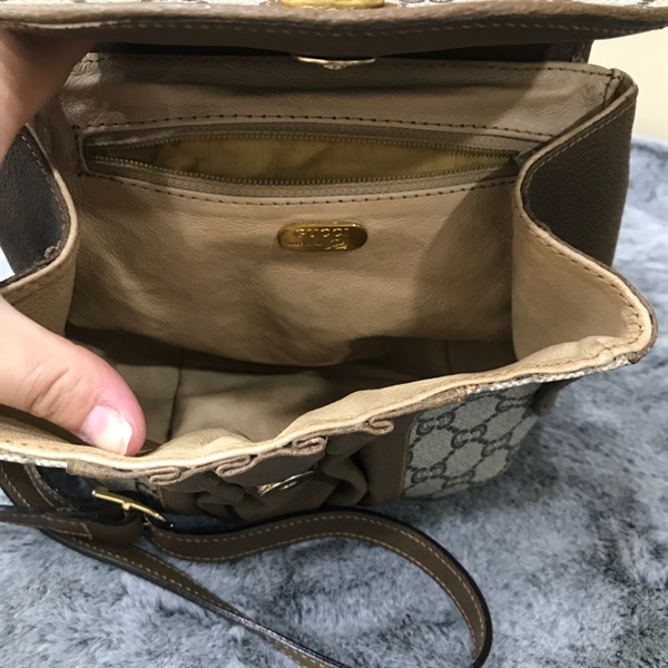 Túi Đeo CHéo GG Xám Nâu KG+