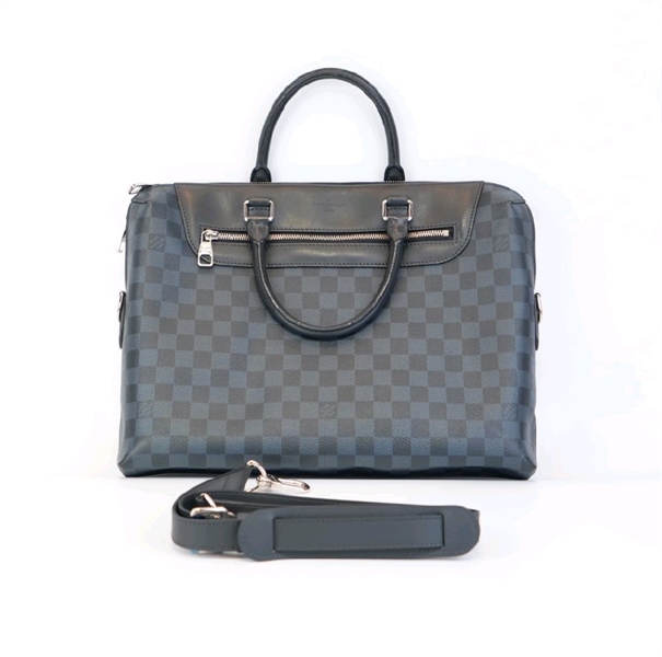 Túi LV ô vuông xanh đen KG+