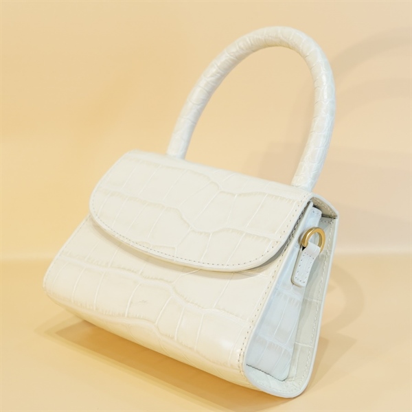 Túi xách By Far trắng sữa KG+