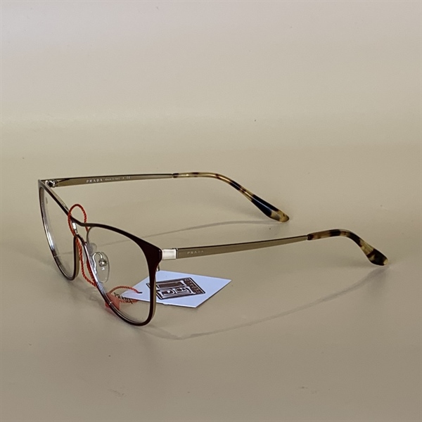Kính Prada Viền Đỏ Mận Kg+