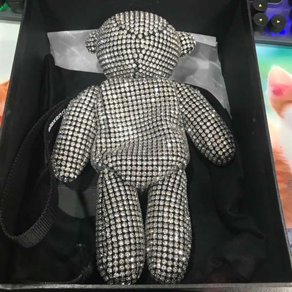 Móc gấu đá lấp lánh +